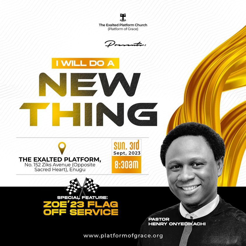 I Will Do a New Thing